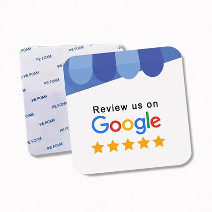 PVC Social Meida Review Plate - Google & 10 Platforms - GRC Stroe