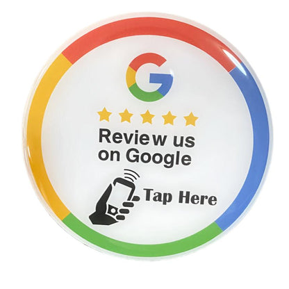 Acrylic Google Review Plates - 3 Styles & Adhesive - GRC Stroe