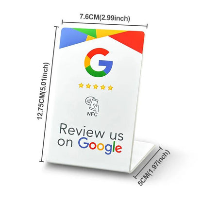 Google Review Stand - Black, Blue, White - GRC Stroe