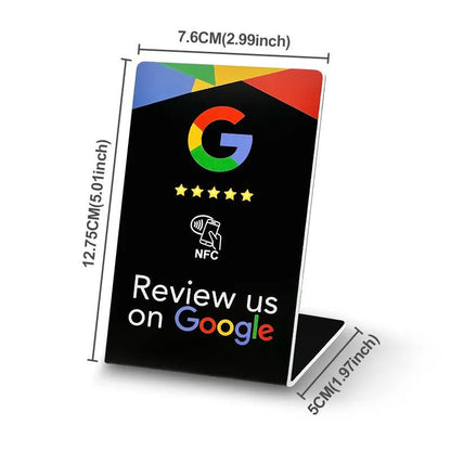 Google Review Stand - Black, Blue, White - GRC Stroe