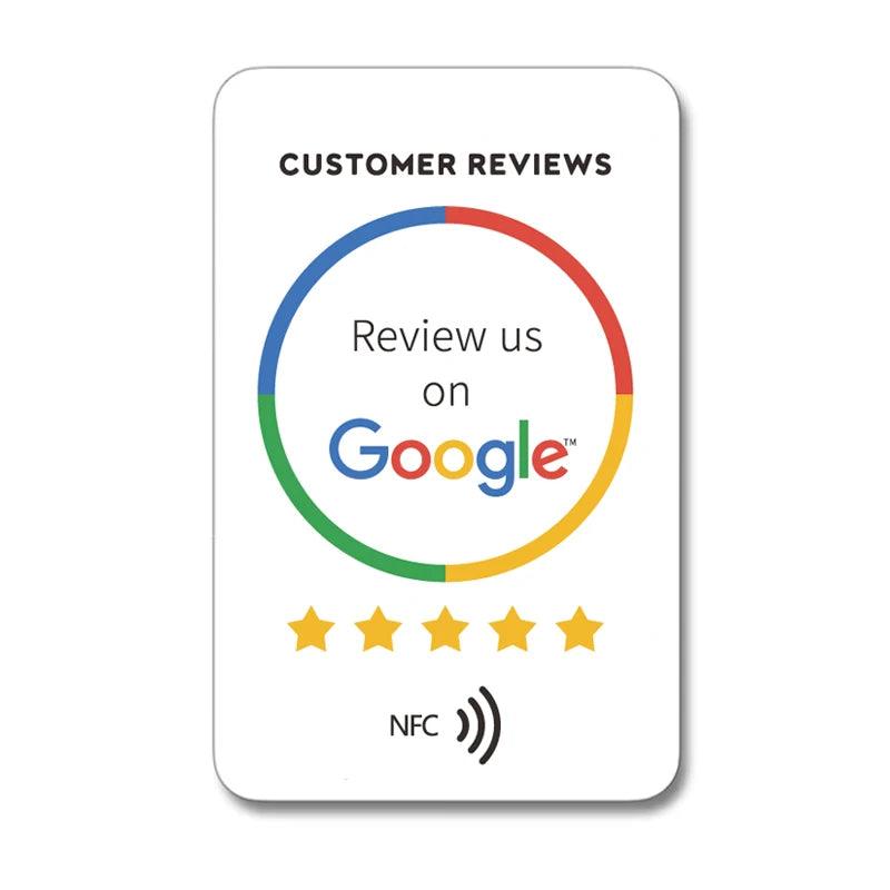 Google Review Card - Black & White, Adhesive - GRC Stroe