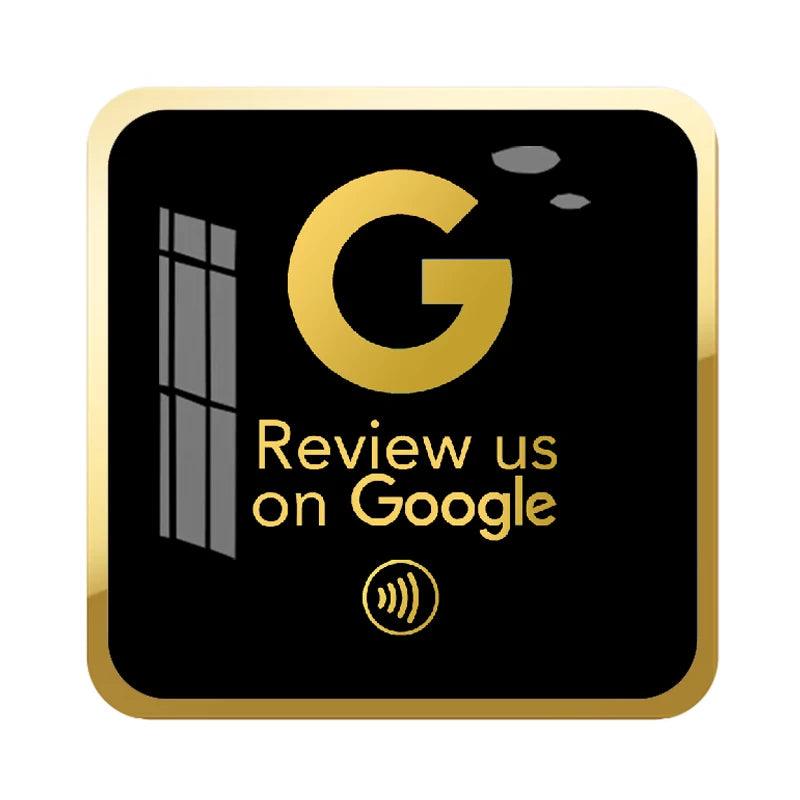 Acrylic Google Review Plate - Square & Circle - GRC Stroe