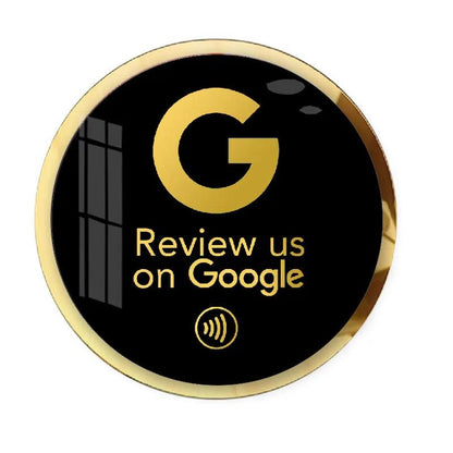 Acrylic Google Review Plate - Square & Circle - GRC Stroe