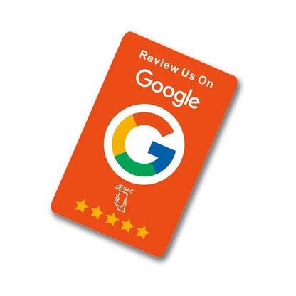 Google Review Card - 7 Colors, Adhesive - GRC Stroe